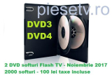  DVD3 + DVD4 = Pachet 2 DVD-uri cu softuri pentru tv LED , LCD , PDP