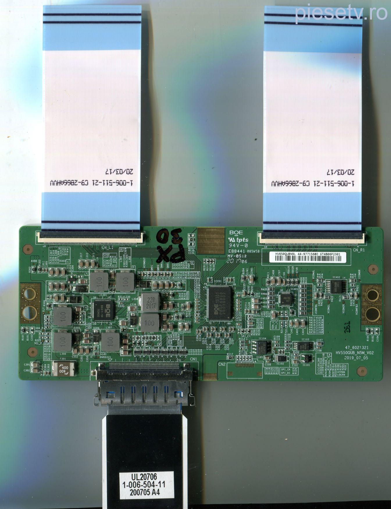 HV650QUBN9L = 47_6021321 = HV550QUB_N5M_V02 2019_07_05 - pozitia PX30