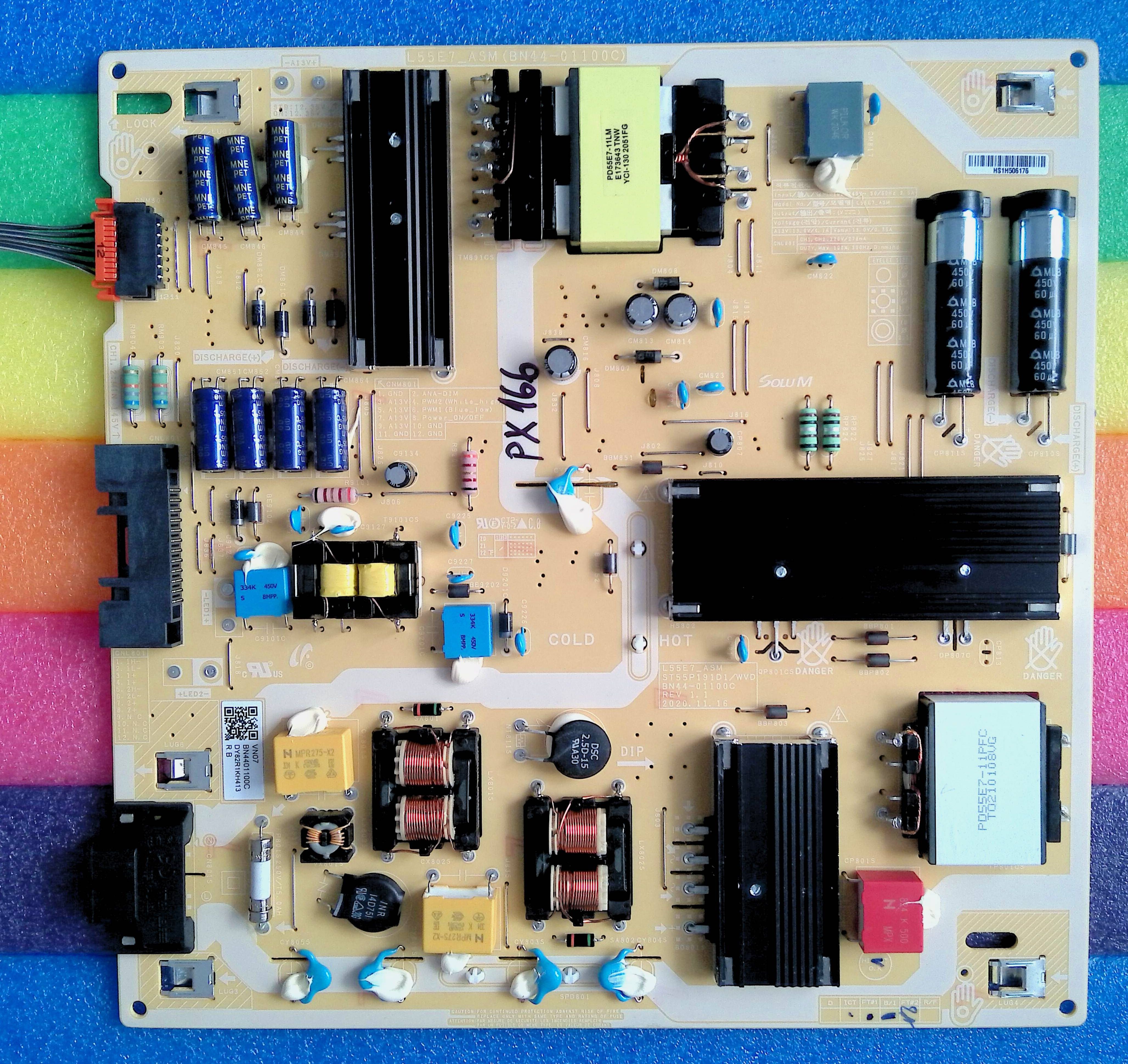 BN44-01100C = L55E7_ASM = ST55P191D1-WVD - pozitia PX166