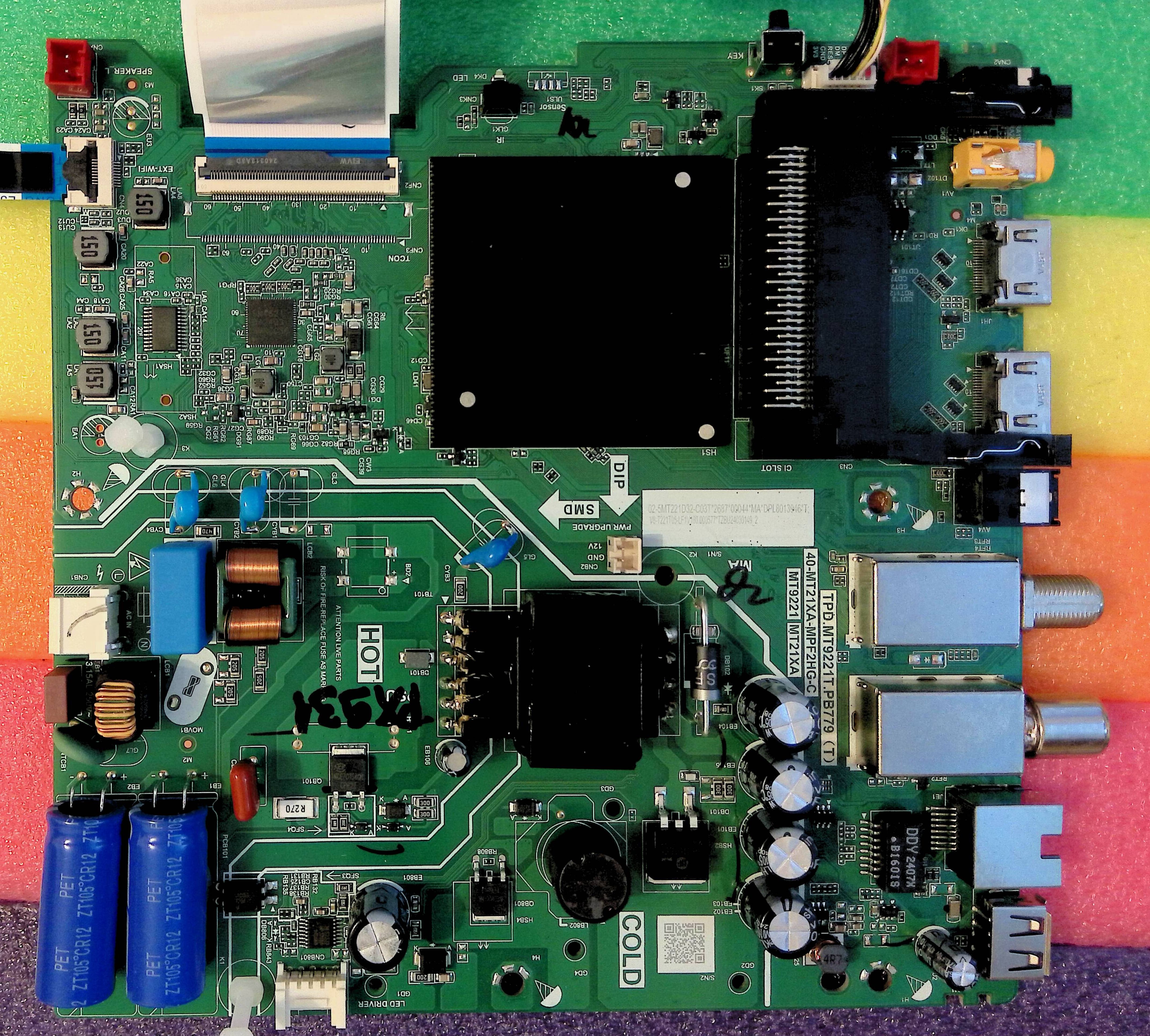 TPD.MT9221T.PB779 (T) 40-MT21XA-MPF2HG-C MT9221 MT21XA V8-T221T05-LF1V180 - pozitia PX931 GG15