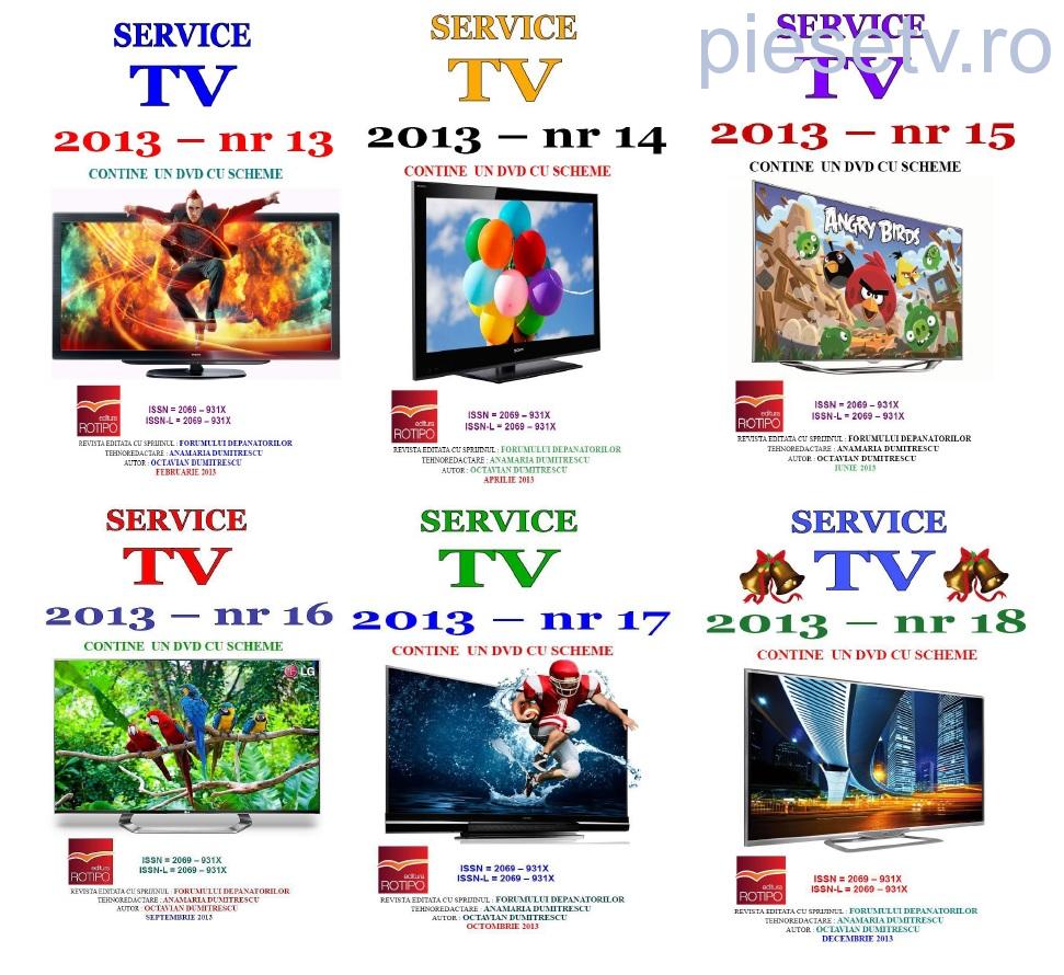                               Set 6 reviste Service TV - anul 2013