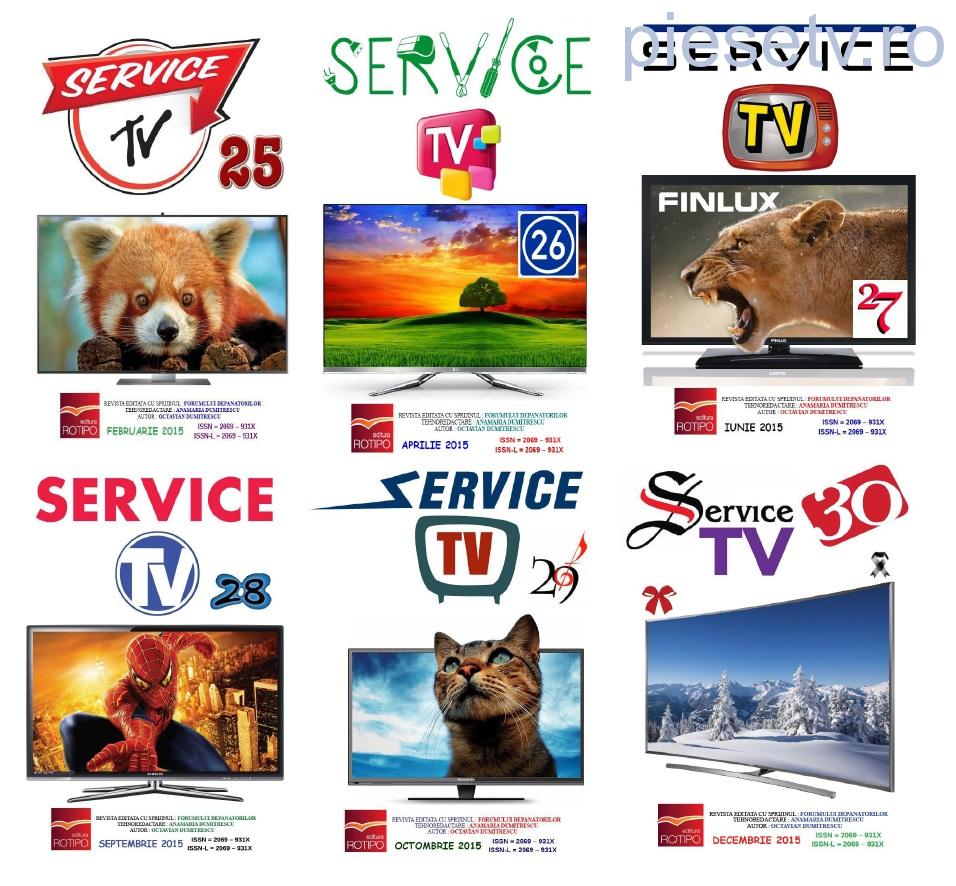                               Set 6 reviste Service TV - anul 2015