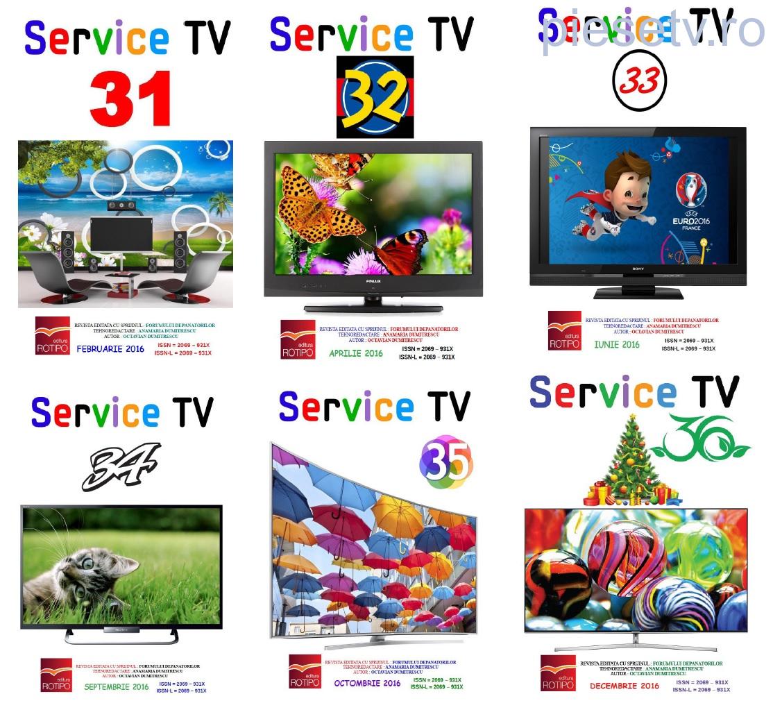                               Set 6 reviste Service TV - anul 2016
