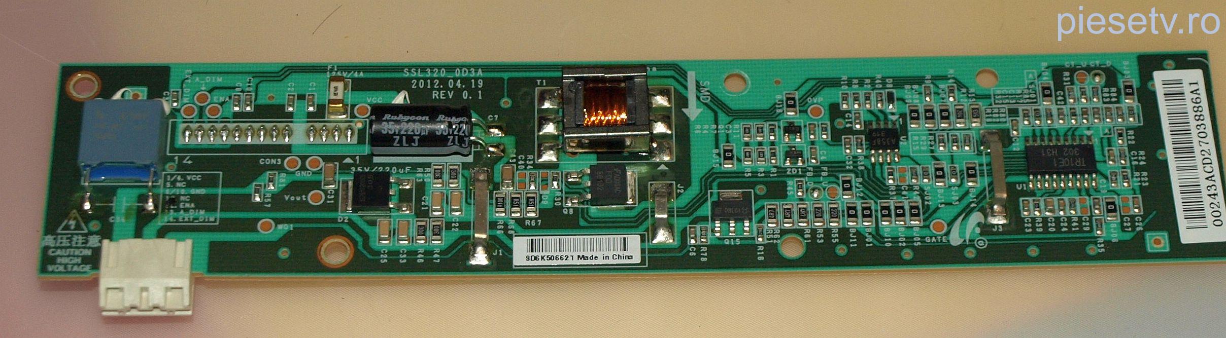 SSL320_0D3A REV 0.1 - pozitia DV18