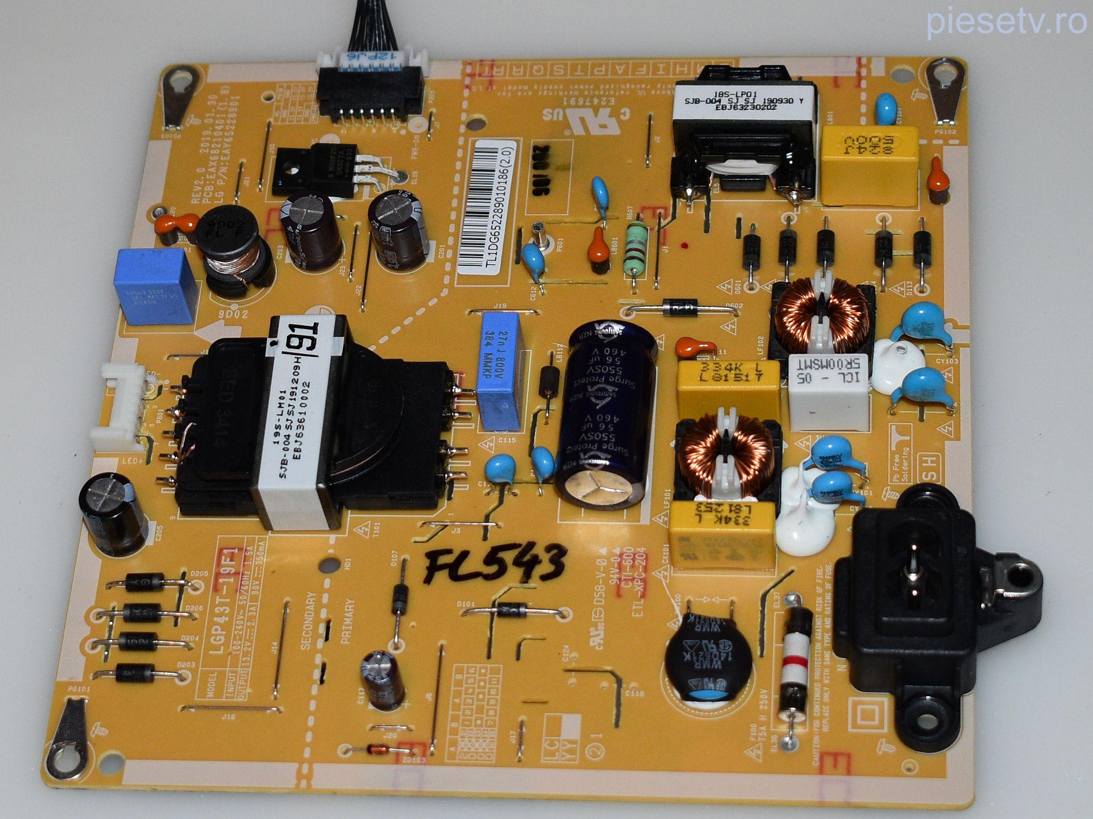 LGP43T-19F1 = EAX68210401 (1.8) = EAY65228901 - pozitia FL543