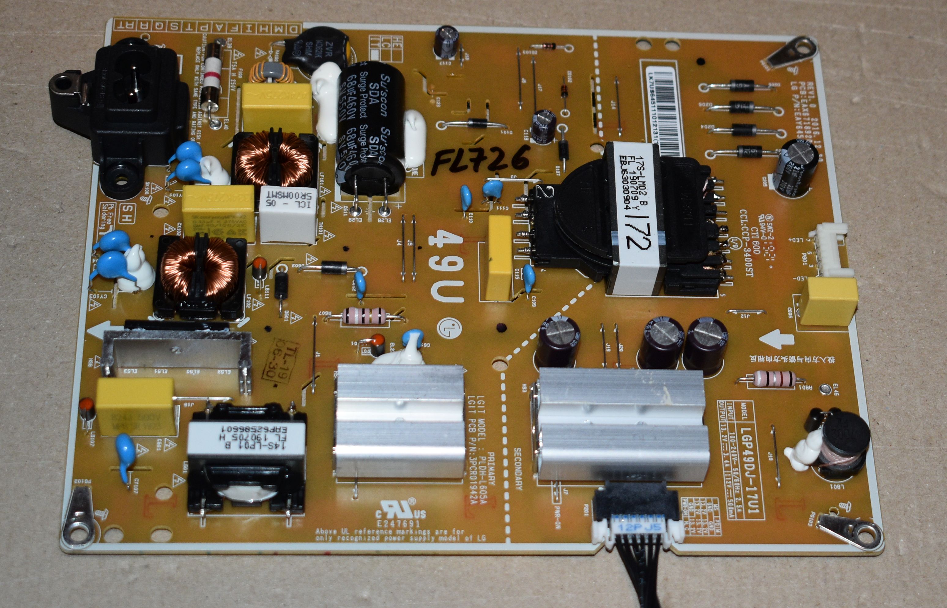 LGP49DJ-17U1 = EAX67189201 (1.6) = EAY64511101 - pozitia FL726