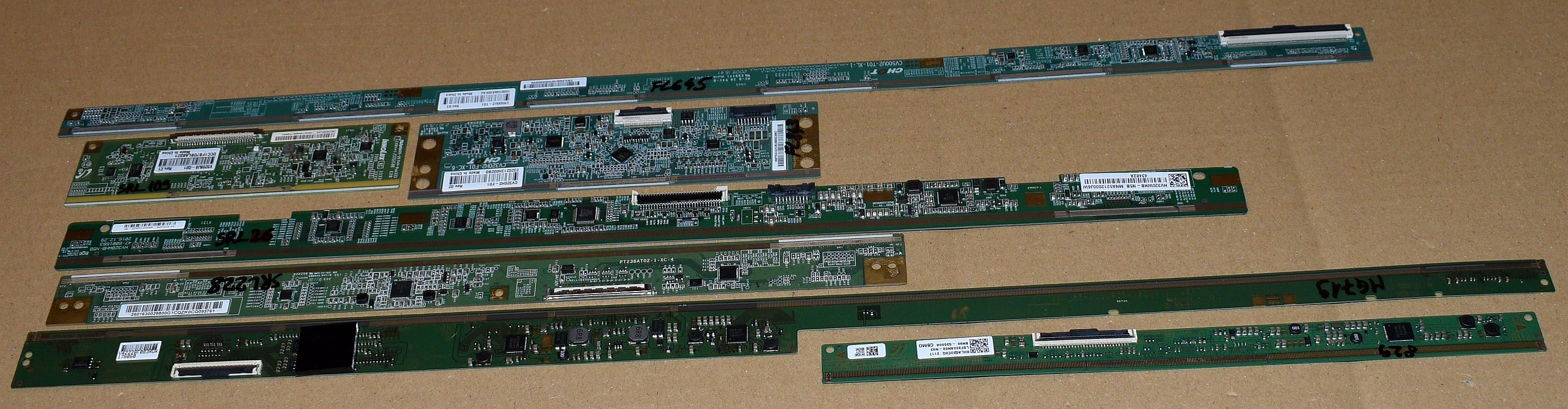 7 module TCON atasate de ecran - pentru piese - pozitia PCB10