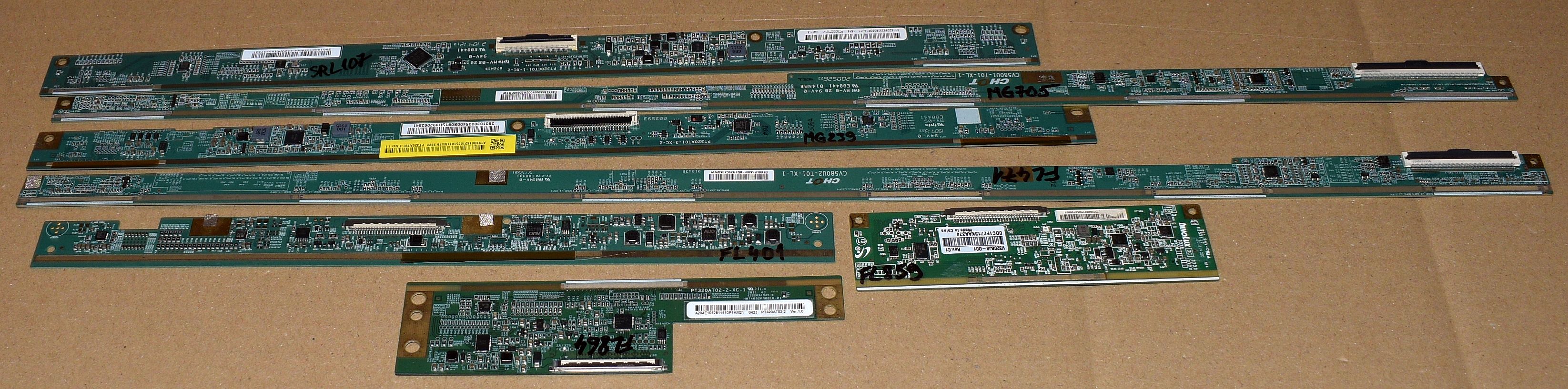 7 module TCON atasate de ecran - pentru piese - pozitia PCB23