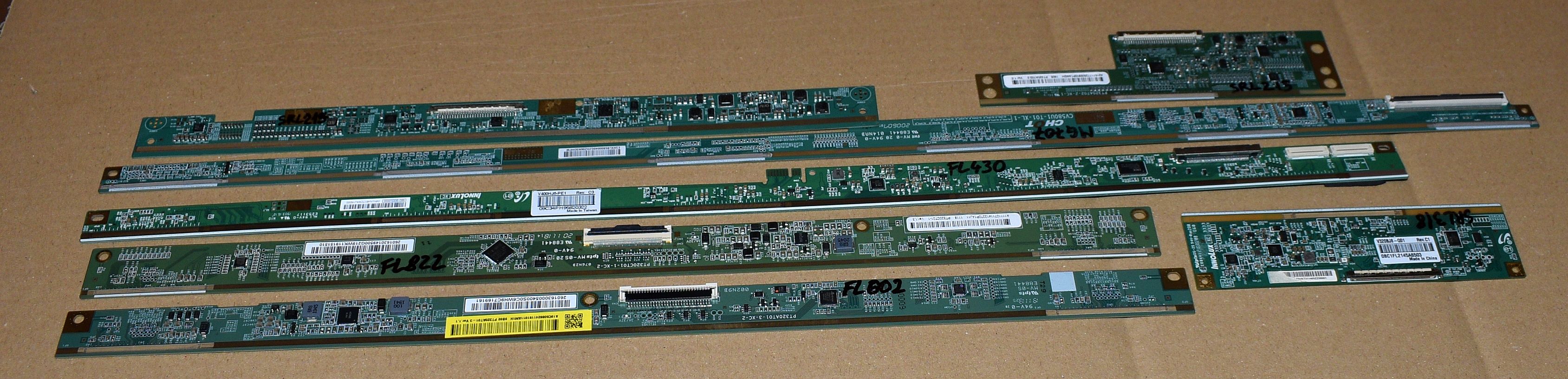 7 module TCON atasate de ecran - pentru piese - pozitia PCB27