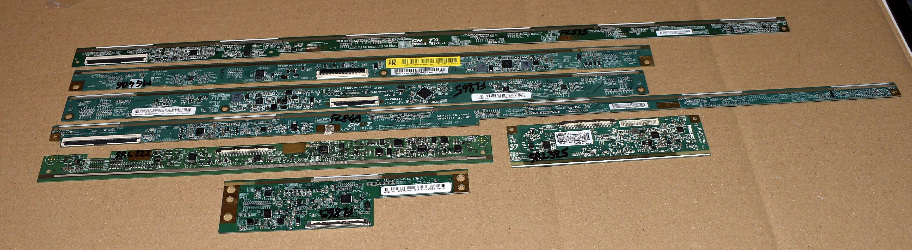 7 module TCON atasate de ecran - pentru piese - pozitia PCB32